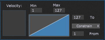 Velocity Constraining, MIDI in plugin block, Gig Performer