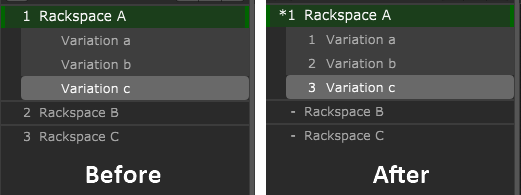 The hyphen minus sign is shown when an explicit program change, overwrites the implicit one