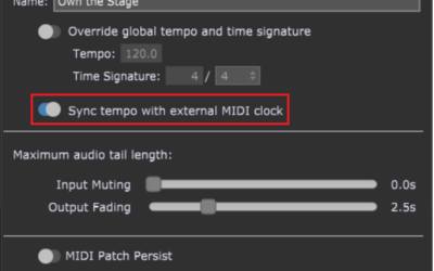 How to synchronize Gig Performer’s tempo to an external MIDI clock or Link-enabled products