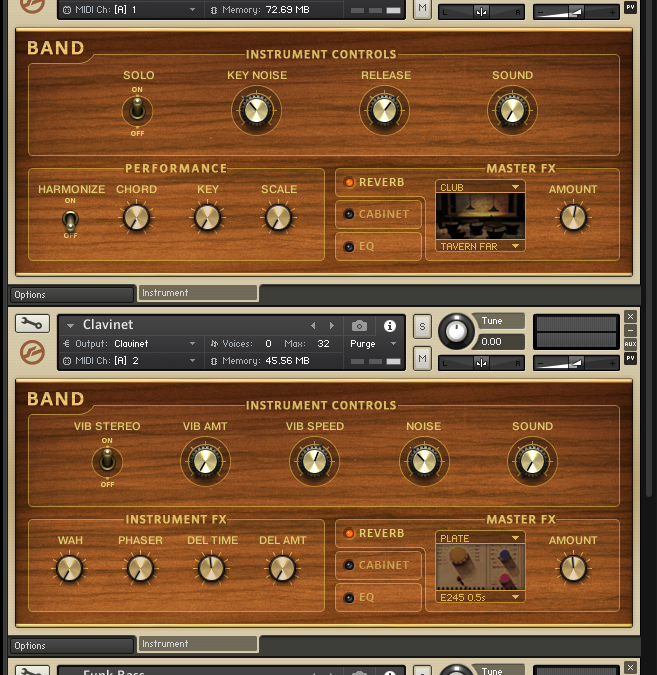 How to route different Kontakt instruments in a Multi to different audio outputs